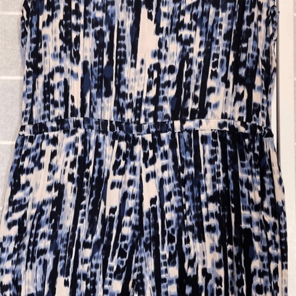 BEACHLUNCHLOUNGE Danika Blue Swirl Sleeveless Jumpsuit 3X - Picture 6 of 10